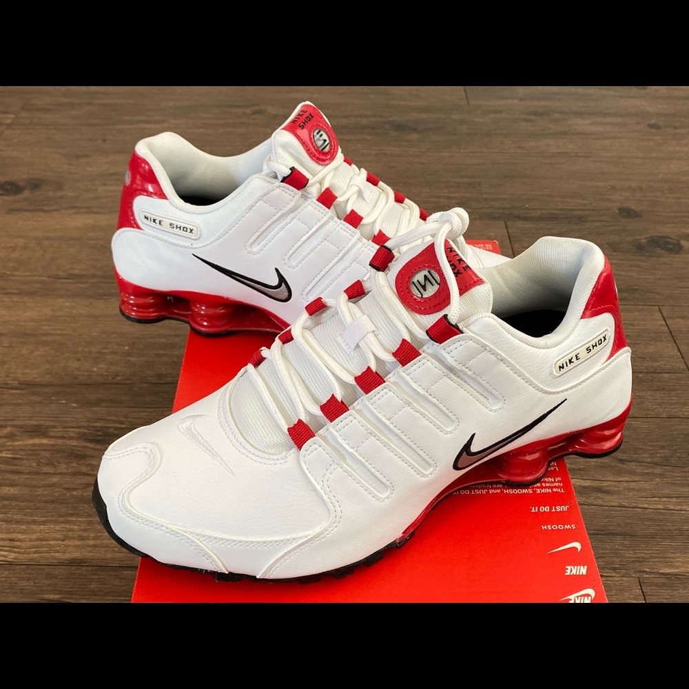 Nike Shox white red new sz 9